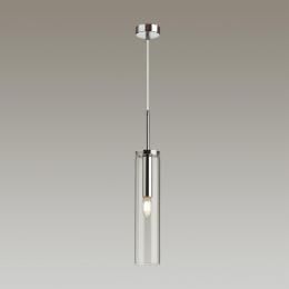 Odeon light 4695/1 PENDANT ODL20 341 хром/прозрачный Подвес E14 1*40W KLUM  - 5 купить